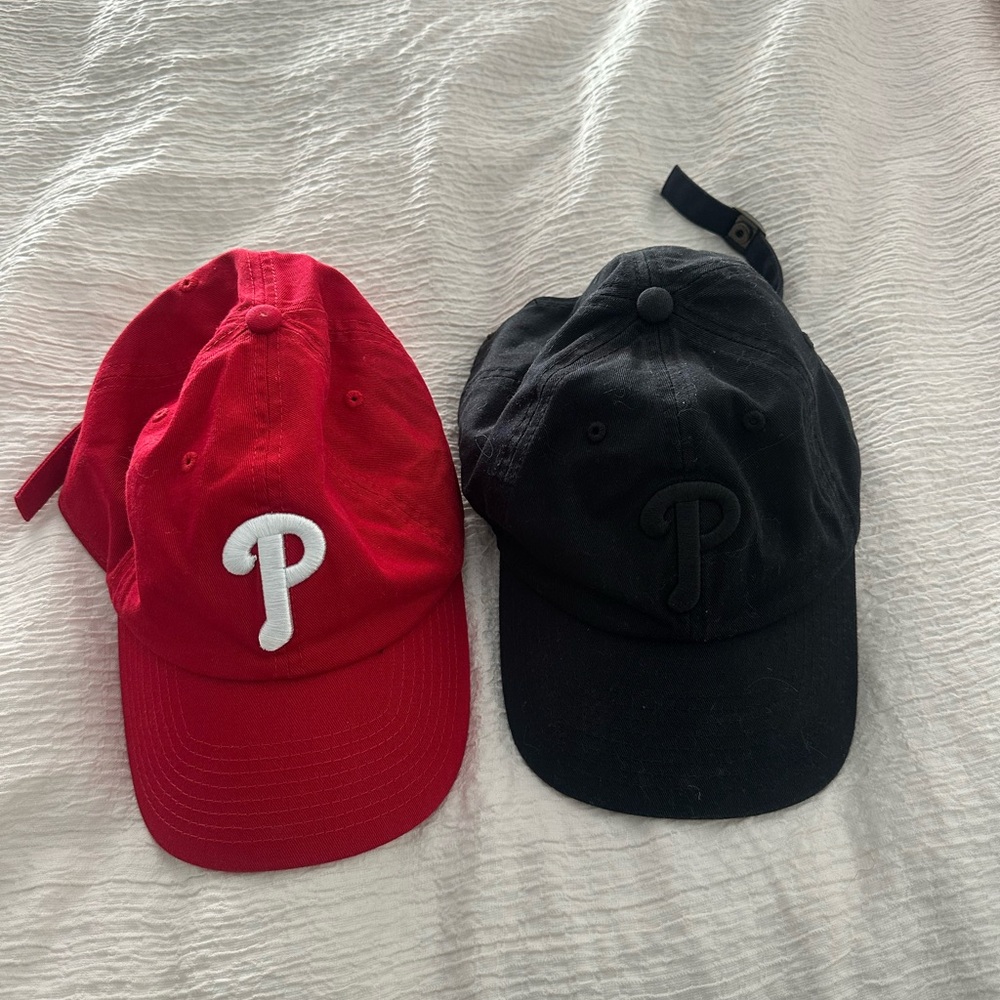 Philadelphia Phillies Red and Black Caps